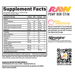 Supplement Facts label for Pump Non-Stim Raspberry Lemonade