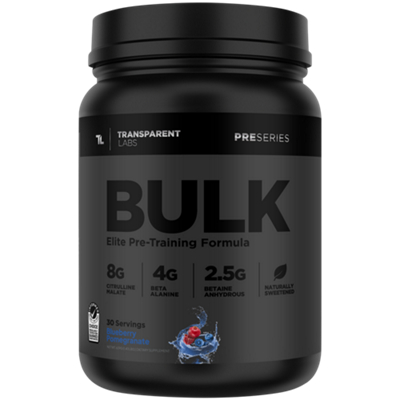 Bulk Black – Elite Pre-Training Formula – Blueberry Pomegranate (1.38 lbs./30 Servings)