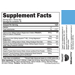 Supplement Facts label for Hydrate Electrolyte Formula Tropical Punch
