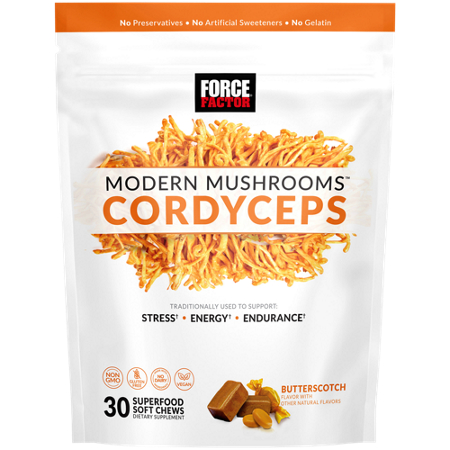 Force Factor Modern Mushroom Cordyceps Soft Chews 30 pack front