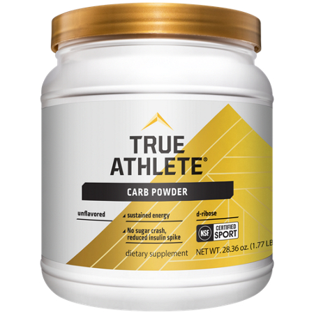True Athlete Carb Powder Unflavored container front