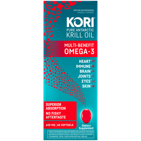 Kori Pure Antarctic Krill Oil Multi-Benefit Omega-3 box view 6