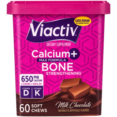 Viactiv Calcium Plus Max Formula Soft Chews 650 MG box front