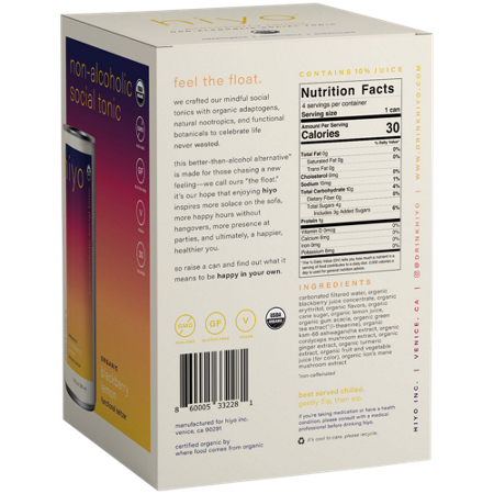 Organic Non-Alcoholic Social Tonic Functional Seltzer box view 3