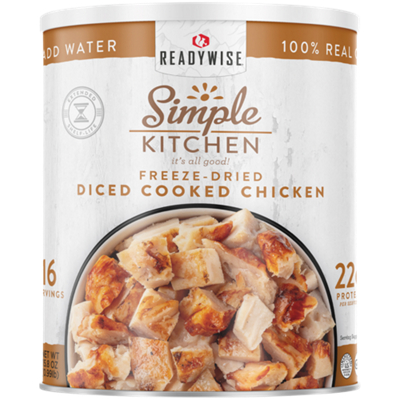 Simple Kitchen Freeze-Dried Meats - Diced Chicken