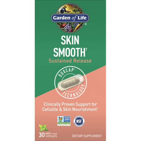 Garden of Life Skin Smooth Mint Capsules box front