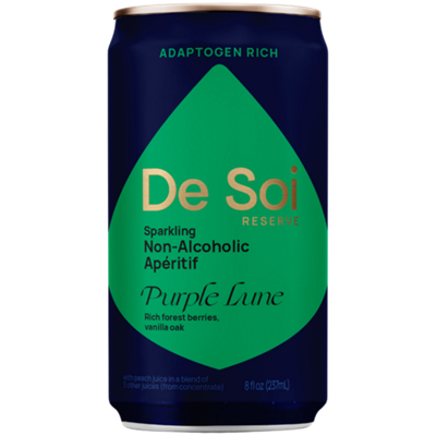 Sparkling Non-Alcoholic Aperitif - Purple Lune (4 Drinks, 8 Fl Oz. Each)