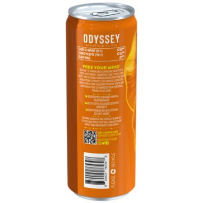 Sparkling Mushroom Elixir Energy & Focus Drink - Orange