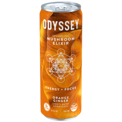 Sparkling Mushroom Elixir - Orange Ginger