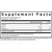 Supplement Facts label for Codeage Liposomal Creatine Monohydrate Powder