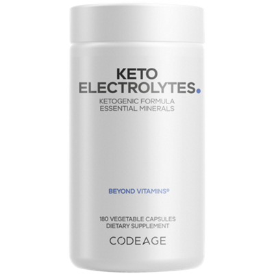Keto Electrolytes with Magnesium, Potassium, Calcium, Mineral Salts Keto Supplement (180 Capsules)