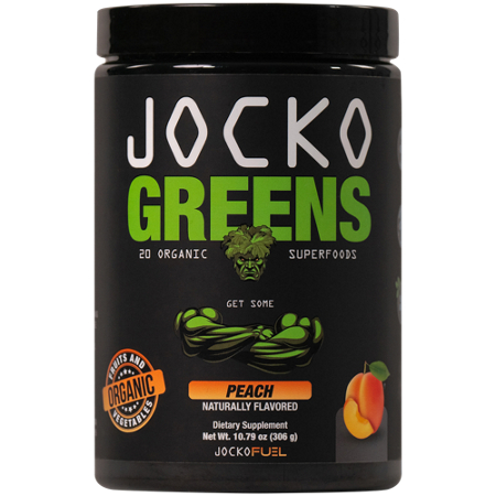 Jocko Greens Organic Superfoods Peach container front