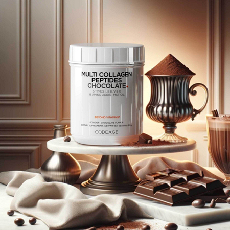 Multi Collagen Peptides Protein Powder by Codeage Chocolate Cocoa view 7