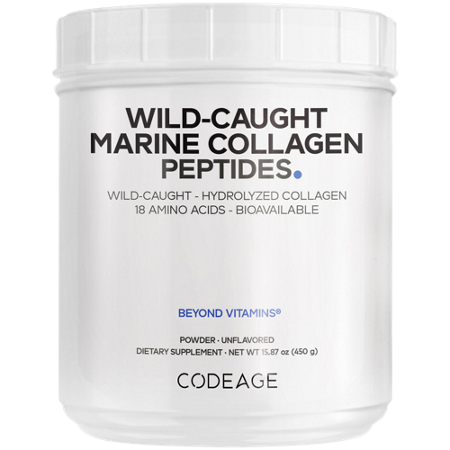 Wild Caught Marine Collagen Peptides powder front