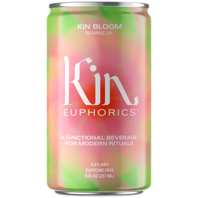 Kin Euphorics Non-Alcoholic Functional Beverage Drink - Kin Bloom (4 Drinks, 8 Fl. Oz. Each)