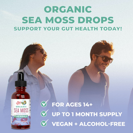 Organic Sea Moss Liquid Extract bottle view 7