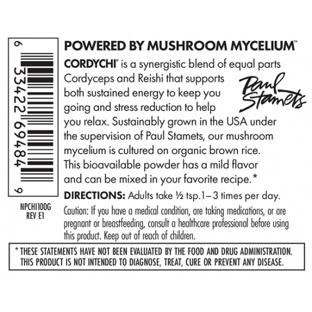 Directions for Cordychi Mushroom Powder