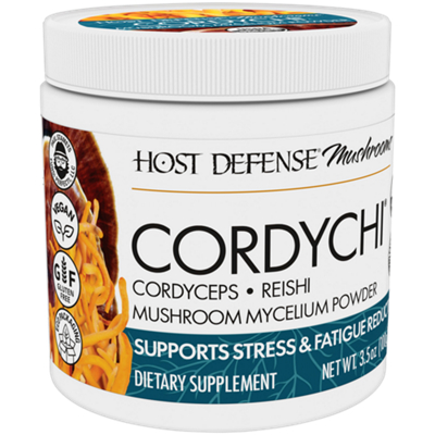 Organic Cordychi Cordyceps & Reishi Mushroom Powder - Supports Stress & Fatigue Reduction (66 Servings)