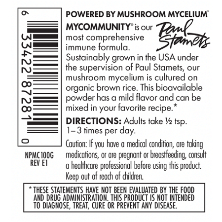 Directions for Mycommunity Mushroom Powder