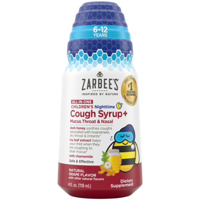 Zarbee's Children Nighttime Cough Syrup+ - Grape