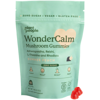 WonderCalm Mushroom Gummies - Summer Peach (60 Gummies)
