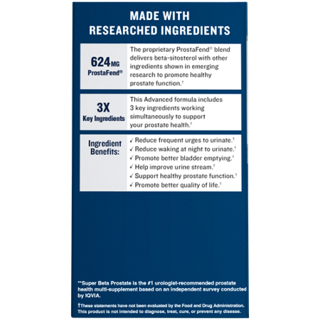 Super Beta Prostate Advanced caplets view 4