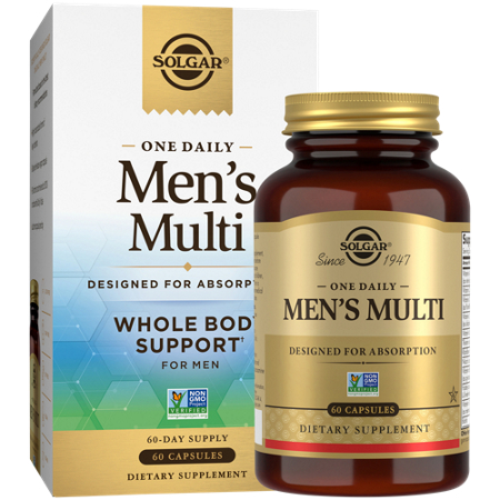 Solgar Men's Multivitamin Whole Body Support capsules view 2