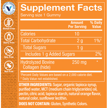 Collagen Gummies Label for Joints, Hair, Skin & Nails