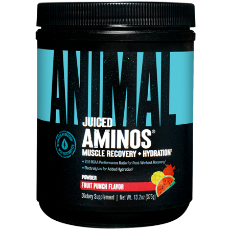 Universal Juiced Aminos Muscle Recovery Hydration container front