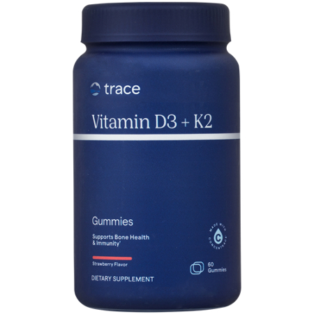 Trace Minerals Research Vitamin D3 + K2 Gummies bottle front