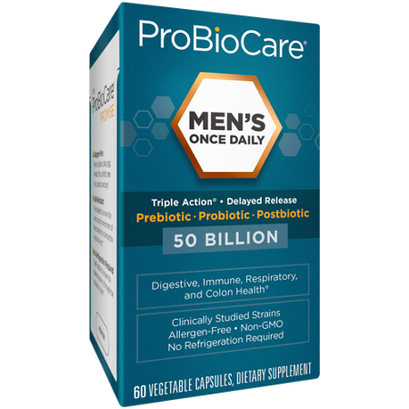 ProBioCare Men's Daily Probiotic 50 Billion CFU capsules
