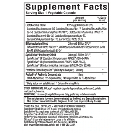 ProBioCare Women's Probiotic Label, Digestive Health 50B CFU