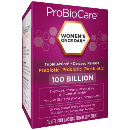 ProBioCare Women’s Probiotic 100 Billion CFU capsules