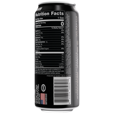 Bucked Up Energy Drink White Gummy Deer can view 3