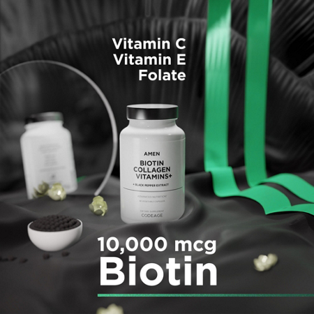 Amen Biotin Collagen Peptides with Vitamins and Keratin