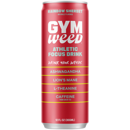 GYM WEED Adaptogen Energy Drink Rainbow Sherbet can front