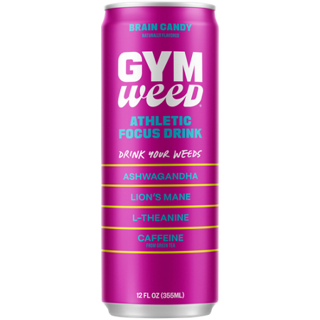 GYM WEED Adaptogen Energy Drink Candy Shop 12 oz can front