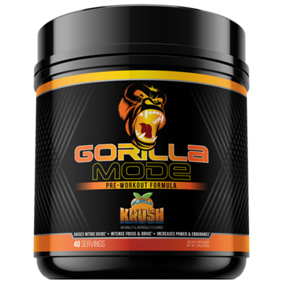 Gorilla Mode Pre-Workout Formula – Orange Krush (1.30 lbs./40 Servings)