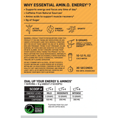 ESSENTIAL AMINO ENERGY Tropical Sunrise 30 Servings alternate view 4