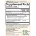 Supplement Facts label for Liposomal Berberine capsules