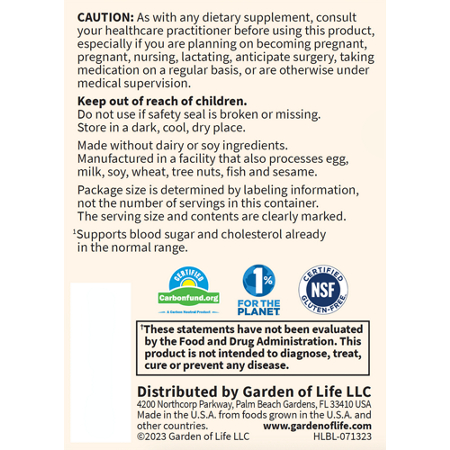 Directions for Garden of Life Liposomal Berberine for Blood Sugar Support