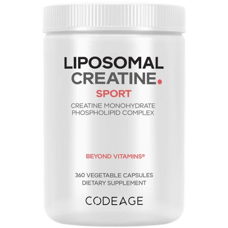 Liposomal Creatine Monohydrate capsules bottle front