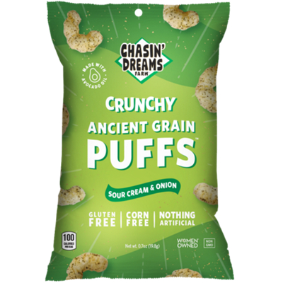 Crunchy Ancient Grain Puffs - Sour Cream & Onion