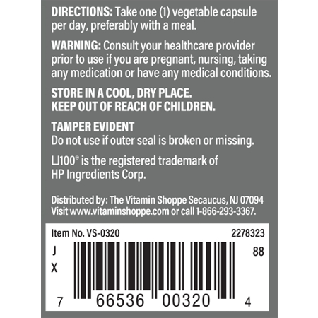 Instructions for Tongkat Ali LJ100 Libido Capsules