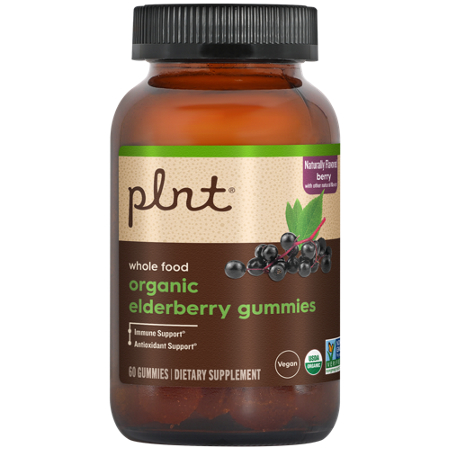plnt Organic Elderberry Gummies bottle front