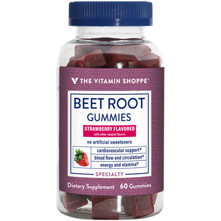 The Vitamin Shoppe Beet Root Gummies bottle front