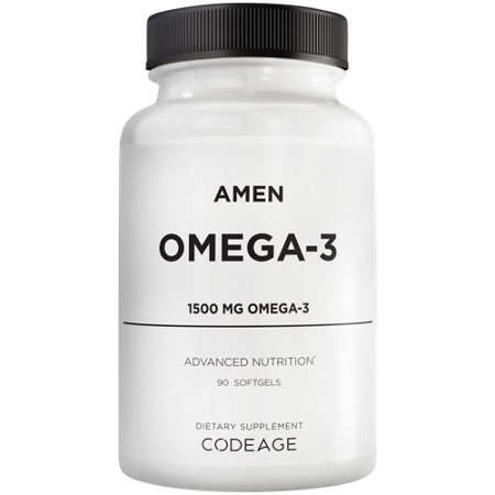 Amen Omega-3 softgels bottle front