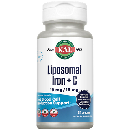KAL Liposomal Iron + C Red Blood Cell Production Support capsules front