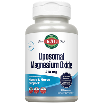Liposomal Magnesium Oxide - Muscle & Nerve Support - 210 MG (60 Capsules)