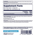 Supplement Facts label for KAL Liposomal B-12 Cellular Energy Support 2500mcg
